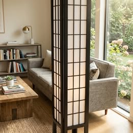 Asian Inspired 72'' Column Floor Lamp